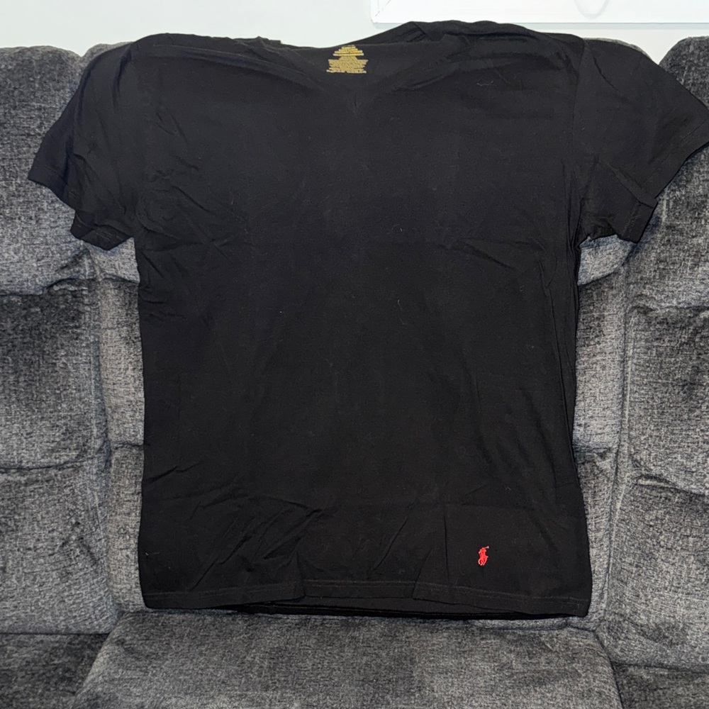 Polo by Ralph Lauren Black Tee with Red Logo